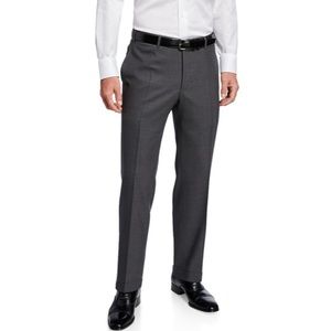 Recent Canali Wool Travler Trousers 37 Charcoal